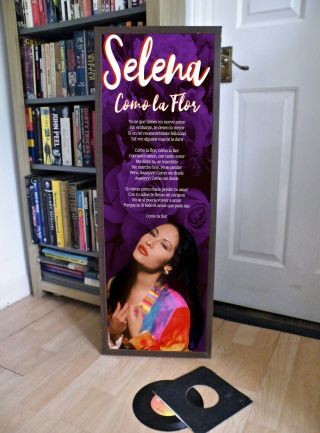 Selena Quintanilla Como La Flor Love Poster Lyric Sheet,  Tejano,  Latin