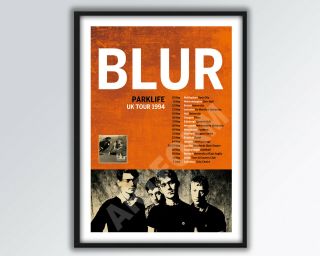 Blur Parklife Reimagined Tour Poster A3 Size.