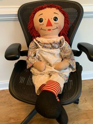 Giant 39 " Vintage Raggedy Ann Doll Clothing 1970s