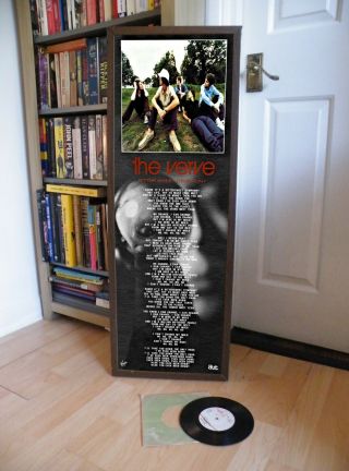 The Verve Bitter Sweet Symphony Promo Poster Lyric Sheet,  Oasis,  Blur,  Rock