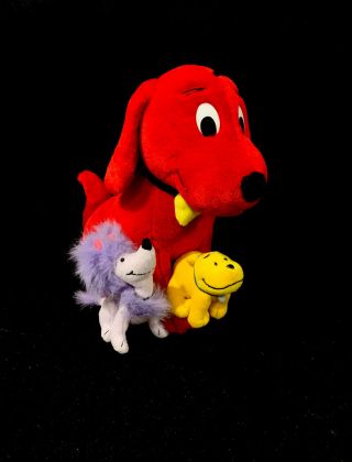 Clifford The Big Red Dog And Friends 20 " Plush Cleo & T - Bone 2002 Scholastic