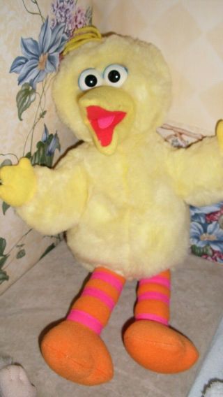 Vintage Tyco Sesame Street Tickle Me Pals Big Bird Talking Plush 1996