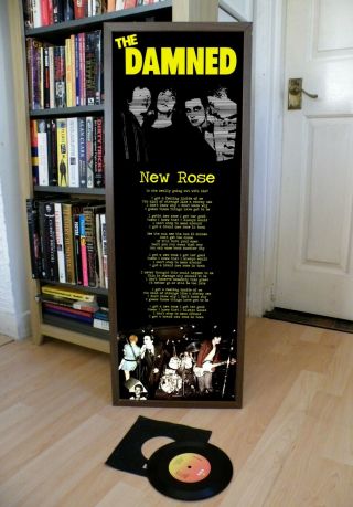 The Damned Rose Promo Poster,  Lyric Sheet,  Sex Pistols,  Black,  Machine,