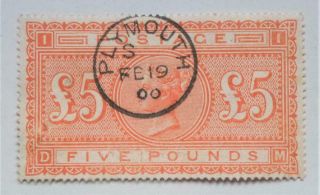 Sg137 £5 Orange Example See Details For Exact