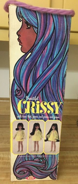 SFB Vtg 1963 Ideal African American Black Crissy Grow Hair Doll W Box 2