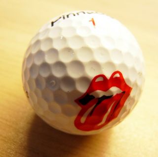 ROLLING STONES - RARE,  OFFICIAL FORTY LICKS TOUR 2003 PINNACLE GOLF BALL - NM 3