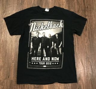 Vintage Nickleback 2012 Here And Now Concert Tour T - Shirt Adult Medium