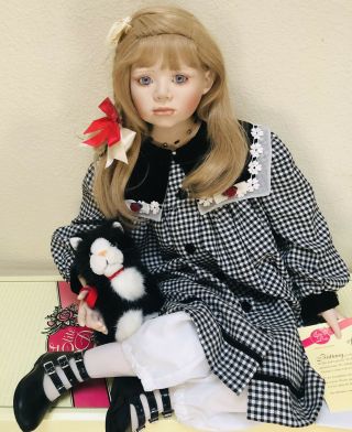 Elite Doll Brittany By Christine Orange Porcelain 38 - In Box 636 Of 1000