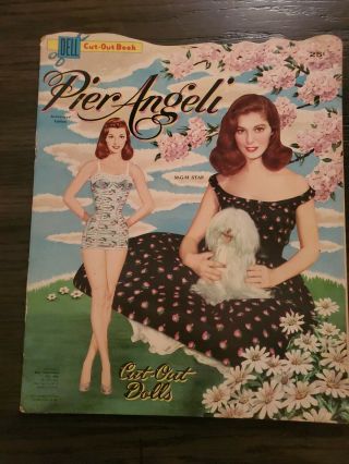 Paper Dolls Vintage,  Pier Angeli,  Authorized Edition,  1955 Western Printing By