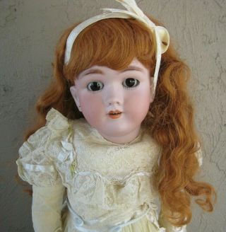 Antique German Heinrich Handwerck Simon & Halbig Bisque Head Doll 28 " Tall L13
