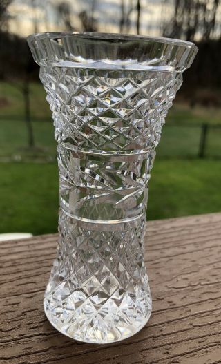 Waterford Crystal Glandore Flower Bud Vase 4 1/2 " Tall