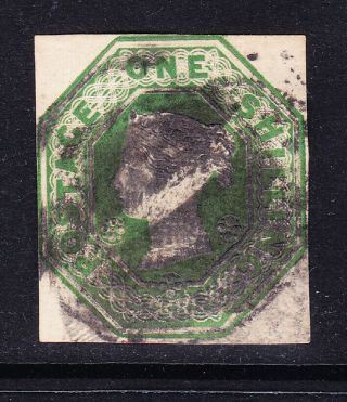 Gb 1847 Qv Sg55 1/ - Green Embossed - Just About 4 Margins - Good.  Cat £1000