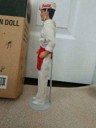 1999 Coca - Cola Ken Doll With Box And A Stand 3