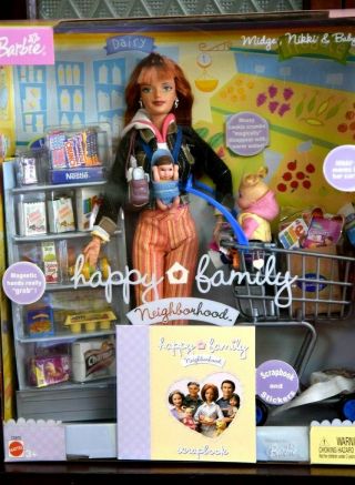 Barbie Happy Family Neighborhood Midge,  Nikki & Baby C5970