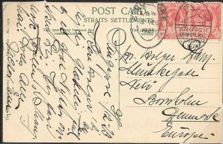 British Empire Exhibition Wembley 1925 Malaya Singapore Handstamp On Postcard