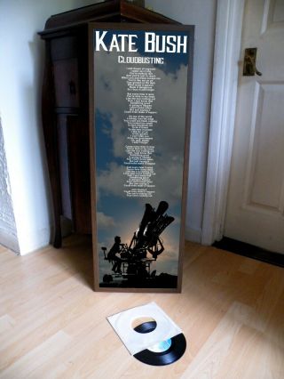 Kate Bush Cloudbusting Promotional Poster Lyric Sheet,  Wuthering Height,  Red Shoes