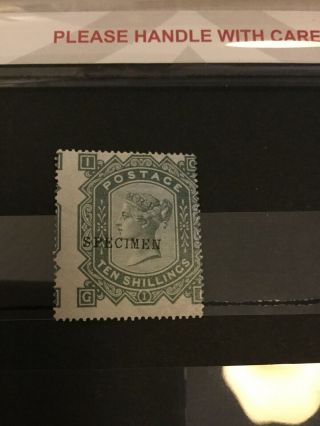 1878 10s Grey Green Sg128 Item Rare Specimen Op £4500 Normal £60000