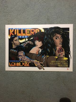 The Killers Concert Poster Rod Laver Arena Melbourne 2007