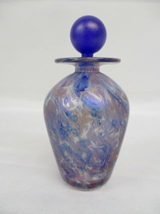 Isle Of Wight Glass Perfume Bottle,  Chris Lucas,  A Touch Of Glass,  12cm High
