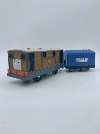 Thomas & Friends Trackmaster Toby (2013) Motorized W/ Boxcar Train
