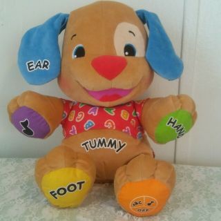 Fisher - Price Laugh & Learn Singing Talking Puppy Dog Plush Stuffed Animal Toy