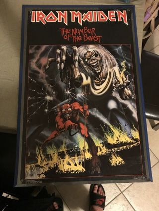 Iron Maiden Number Of The Beast Fan Club Poster 21x32
