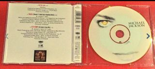 LIMITED EDITION MICHAEL JACKSON MINMAX CD SINGLE ON THE LINE GHOSTS IS IT SCARY 3