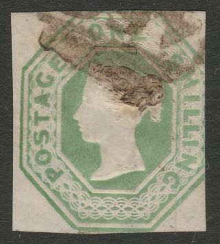 Gb Qv 1847 - 54 Embossed 1/ - Pale Green Sg54 H1 (1)