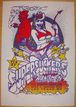 2004 Supersuckers - Las Vegas Silkscreen Concert Poster A/p Dwitt