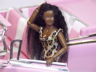 Doll House Miniature Doll 5.  5 " Heidi Ott Dressed Adult Black Lady Bjd Doll X067