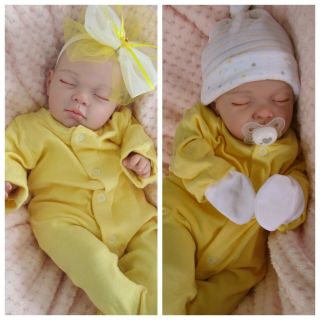 Reborn Baby Girl Doll,  Sleeping Baby Girl Olivia,  18 " Newborn - By Babydollartuk