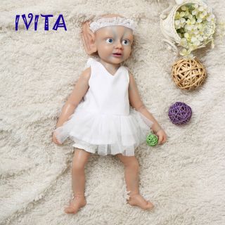 Ivita 18  Full Body Silicone Reborn Doll Handmade Fairy Baby Girl Toy Lifelike