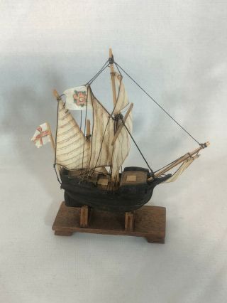 Dollhouse Miniature 1:12 Scale Wooden Model Ship Handmade Detailed