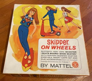 1965 Skipper On Wheels Gift Set 1032 Nearly Complete Mattel Htf