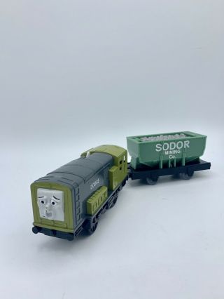 Slightly Rough Trackmaster Thomas & Friends " Dodge " Motorized Train W/ Hopper