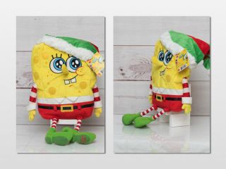 Spongebob Squarepants Talking Plush Macys Holiday 2014 Stuffed Yellow Toy 18 "