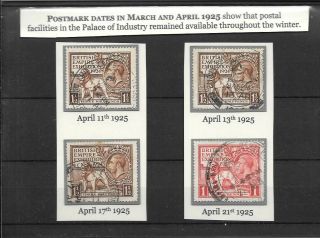 British Empire Exhibition Wembley 1925 Stamps Whilst The Exhibtion Closed