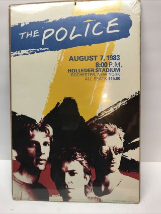 The Police - Holleder Stadium - Rochester,  York Mini - Poster Rare