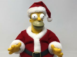 The Simpsons Large Talking & Dancing Homer Santa Claus Figure w/ Box 3