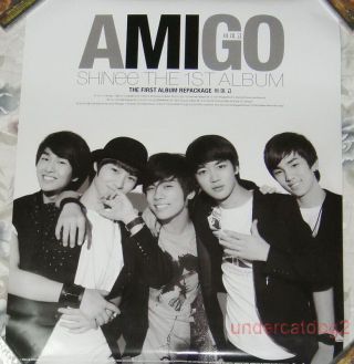 Shinee The 1st Album Amigo Taiwan Promo Poster (jonghyun Jong Hyun)
