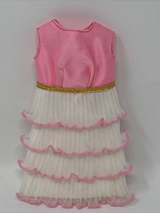 Rare Vintage Barbie Jc Penney Exclusive Fashion 1596 Pink Premier Doll Dress