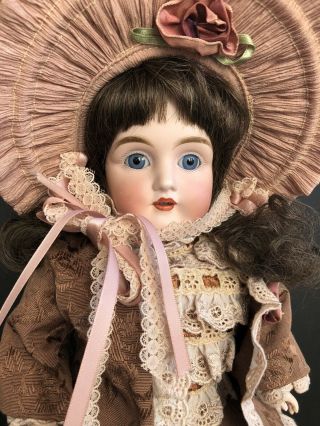 Antique German 18” Kestner 154 Bisque Shoulder Head Doll Kid Body