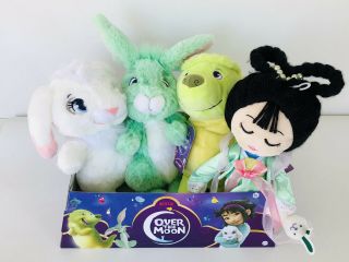 Netflix Over The Moon Chang’e Bungee Gobi Jade 4 Plush Doll Set & Display Box