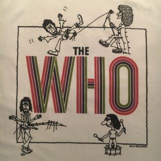 White The Who T - Shirt - - Who By Numbers Album Cover Art Fun Variation - - (xl)