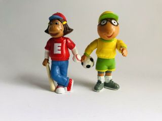 1997 Arthur & Francine - Marc Brown Toy Figures 4” Pbs Kids