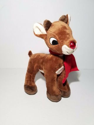 Rudolph The Red Nosed Reindeer Plush Sings - Light Up Nose 12 " By Dan Dee