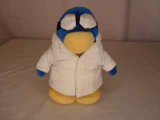 Club Penguin Plush Gary The Gadget Guy Stuffed Toy,  6.  5 ",  Goggles & Lab Coat