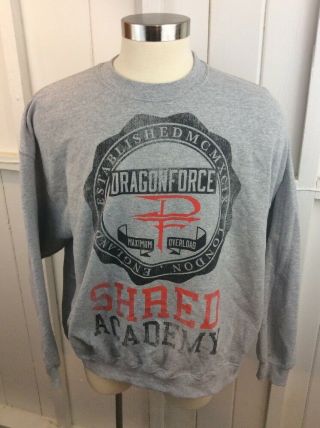 Dragonforce Band London England Crewneck Sweatshirt Size Xxl 2xl Shred Academy