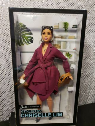 Styled By Chriselle Lim Barbie Doll Curvy African American Mattel Ghl78 Nrfb