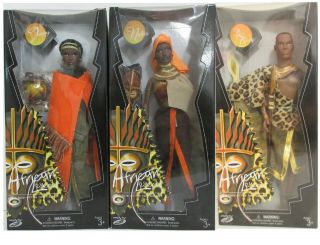 Set Of 3,  Integrity Toys,  African Legends,  Janay,  Nakia,  & Prince Tariq,  2003